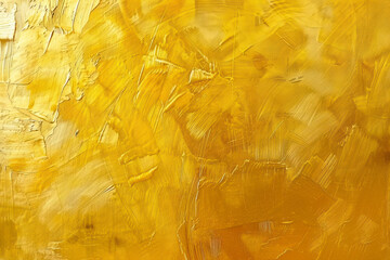 Naklejka na ściany i meble Gold abstract hand drawn art, closeup of acrylic painting on canvas. modern Art.