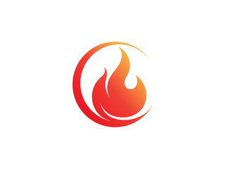 fire flame vector logo design. fire logo. flame logo design inspiration. fire flame logo icon design template element