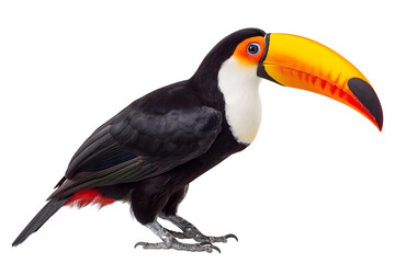 Fototapeta premium Close-up Portrait of a Toco Toucan in Vibrant Colors