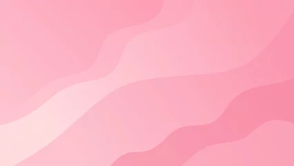 Rolgordijnen Pink Abstract Liquid Waves Background © Heleengi
