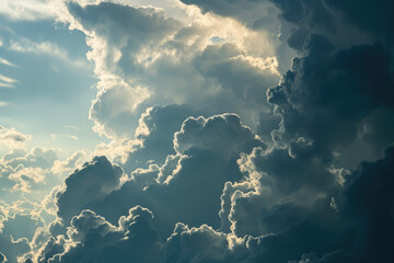 A cloud texture with shapes and shadows
