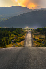 Beautiful drive in the Yukon Territory