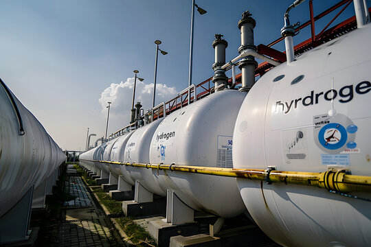 hydrogen barrels, stock and storage