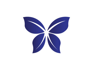 Vector butterfly abstract logo colorful