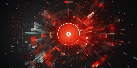 Arrow in middle of target, Generative AI illustration