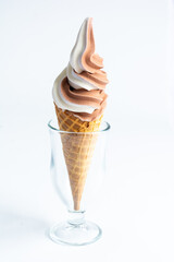 Food photo: Ice cream products on a white background for catalog