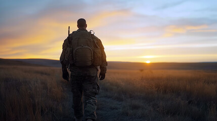 Serving in Silence: The Unspoken Chapters of a Veteran's Journey - obrazy, fototapety, plakaty