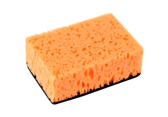 Kitchen sponge on white