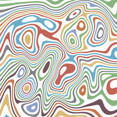 ABSTRACT ILLUSTRATION MARBLED TEXTURE LIQUIFY PSYCHEDELIC PASTEL SOFT COLORFUL DESIGN. OPTICAL ILLUSION BACKGROUND VECTOR DESIGN