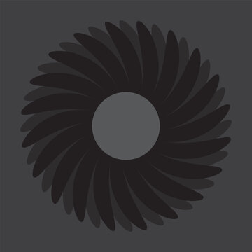 ower icon set, black Flower isolated on white, vector illustration Eps10