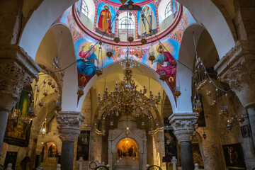 Obraz premium Church of the Holy Sepulcher, Jerusalem, historical part of old city, Israel