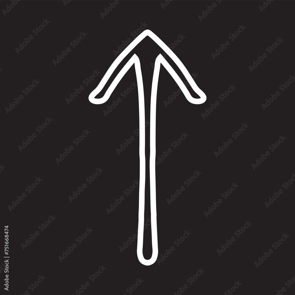 Poster up arrow icon vector. scroll up icon sign symbol vector. move up vector icon illustration isolated o