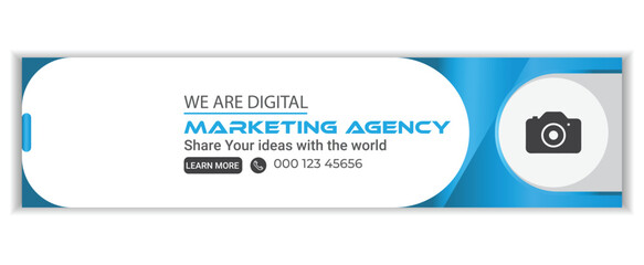 professional LinkedIn background banner or cover photo Design for digital marketing agency