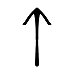 Up arrow icon vector. Scroll Up icon sign symbol vector. Move Up vector icon illustration isolated on white background