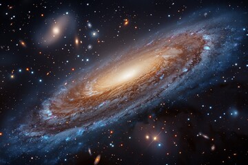 Spiral galaxy, illustration of Milky Way
