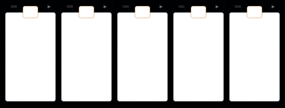 Vector Super 8 Film Strip Illustration film from an old camera with overlay mode. Vector template.