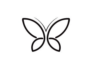 butterfly logo design vector inspiration. butterfly vector logo simple