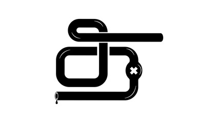 Blockage or blockage of sewer pipe and drain