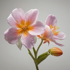 Obraz premium Free Photo Beautiful spring flowers on white background top view Floral pattern