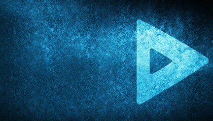 play icon special blue banner background - obrazy, fototapety, plakaty