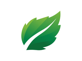 Leaf logo gradient colorful design. leaf logo vector