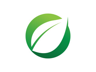 Leaf logo gradient colorful design. leaf logo vector