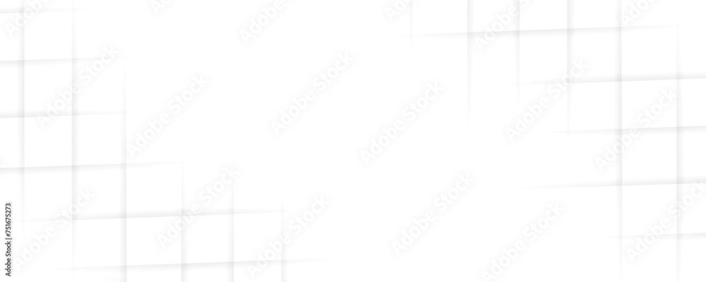 Aufkleber white and gray geometric square technology seamless white banner concept for business and presentati