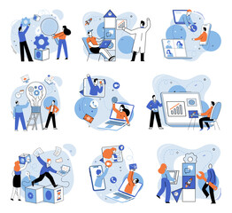 Team work vector illustration. The team work concept highlights value collective effort and shared aspirations Motivation fuels teams success and drives them towards achievement Supportive colleagues