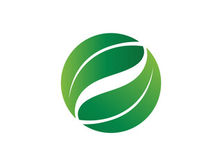 Letter O Leaf logo gradient colorful design. leaf logo vector