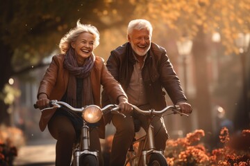 Active lifestyle older adults: healthy journey powerful benefits of fitness for retirees, fostering health, vitality, well-being in golden years. fitness, exercise, wellness vibrant fulfilling life. - Powered by Adobe