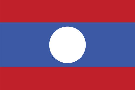 National Flag of Laos, Laos Flag vector