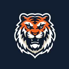 Esport vector logo tiger, tiger icon, tiger head, vector, sticker