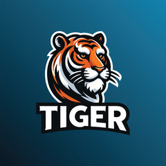 Esport vector logo tiger, tiger icon, tiger head, vector, sticker