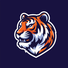 Esport vector logo tiger, tiger icon, tiger head, vector, sticker