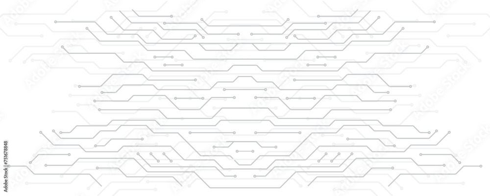 Aufkleber Abstract digital background with technology circuit board texture. Abstract Technology Background, grey circuit board pattern, microchip, power line, Communication