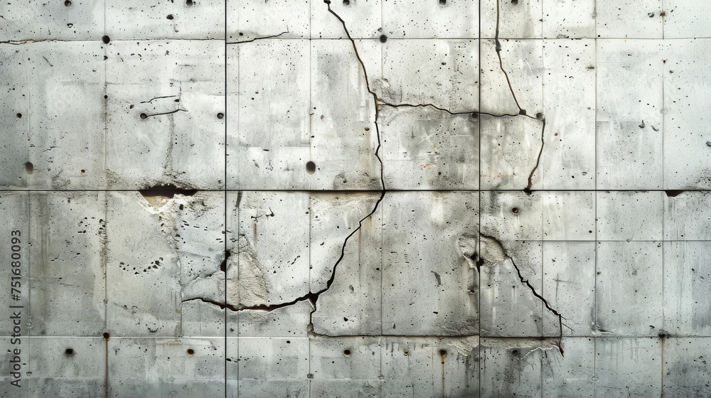 Poster abstract background, minimalist architecture texture and patterns of cement cracks