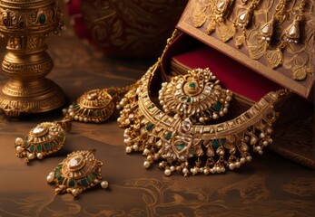 Indian traditional style beautiful Neckless and jewellery