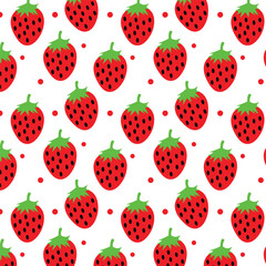 Strawberry seamless pattern