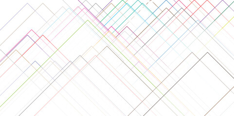 Abstract Multicolor Stripes Line background design with layers of Geometric shapes connection of lines .vector futuristic digital landscape with lines. Futuristic geometric shape realistic lines