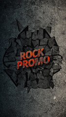 Rock Concert Promo for Vertical Stories Opener,  Social Media or Shorts Video - obrazy, fototapety, plakaty