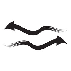 Arrow icons black collection. flat style arrow icon for your web site design. Simple arrow Vector illustration, doodle icon isolated on a white background.