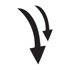 Arrow icons black collection. flat style arrow icon for your web site design. Simple arrow Vector illustration, doodle icon isolated on a white background.