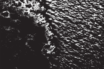 black and white overlay monochrome grunge texture, vector illustration background texture - obrazy, fototapety, plakaty
