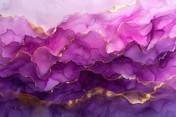 abstract background drawn with alcohol ink technique, liquid painting supplemented with gold...