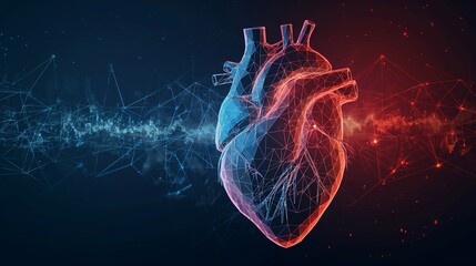 3D realistic model of human heart generate ai
