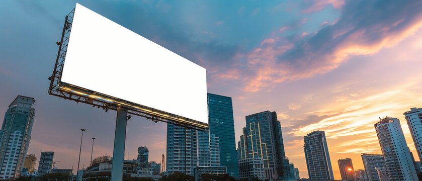 large billboard In the middle of the city generate ai