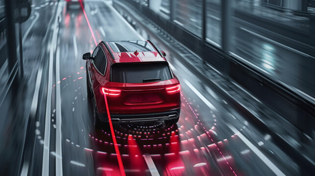 Autonomous vehicles seamlessly navigating traffic