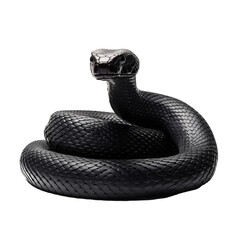 Fototapeta premium black mamba isolated on white