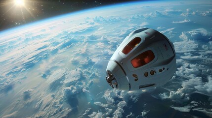 Space tourism enabling ordinary people to venture into space