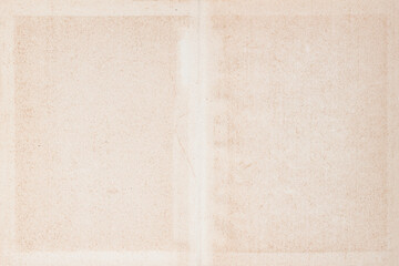 Two blank vintage paperback book pages